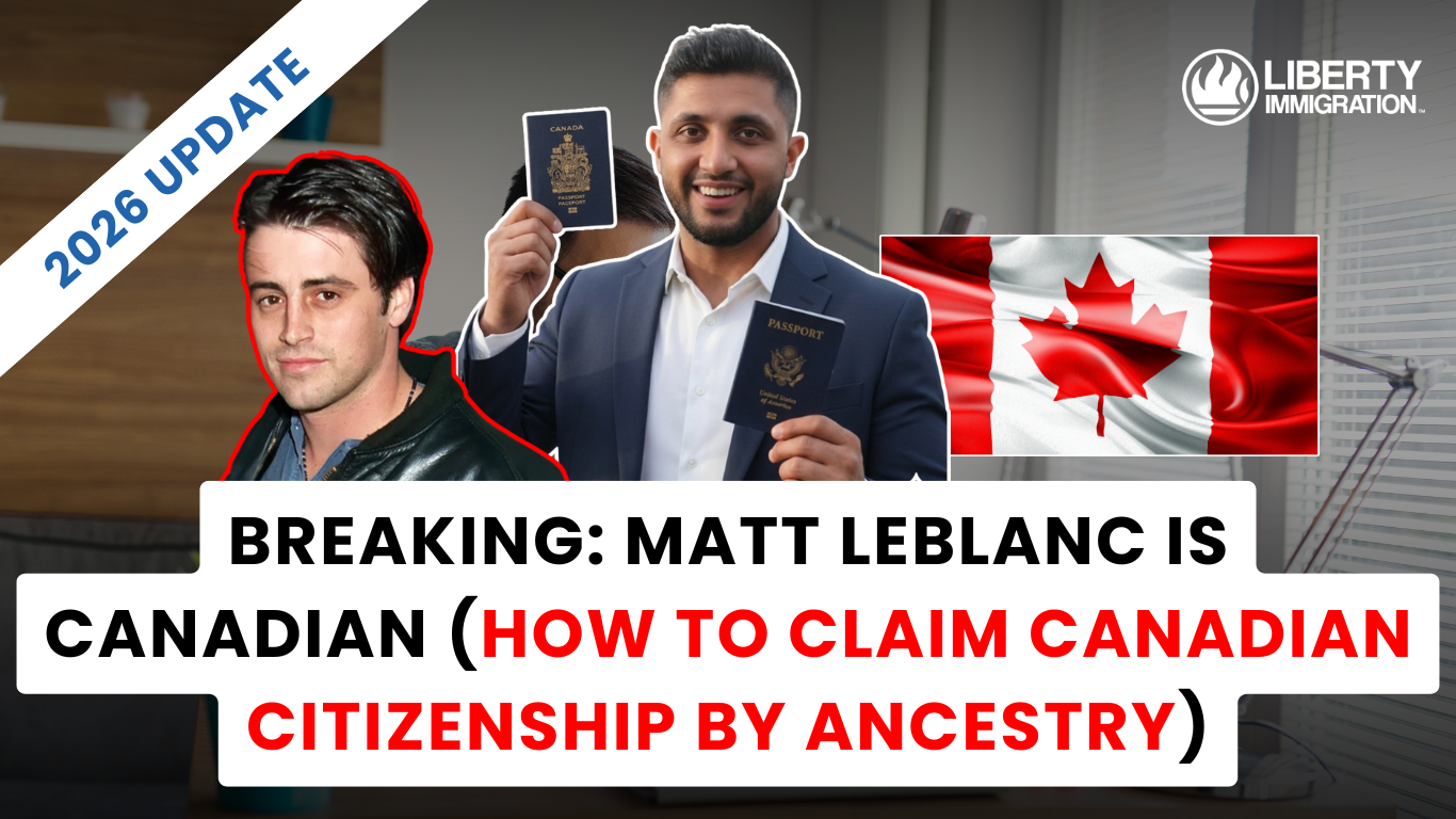 BREAKING Matt LeBlanc Is Canadian (How to Claim Canadian Citizenship by Ancestry)