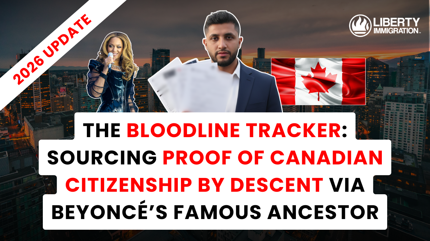 The Bloodline Tracker Sourcing Proof of Canadian Citizenship by Descent via Beyoncé’s Famous Ancestor
