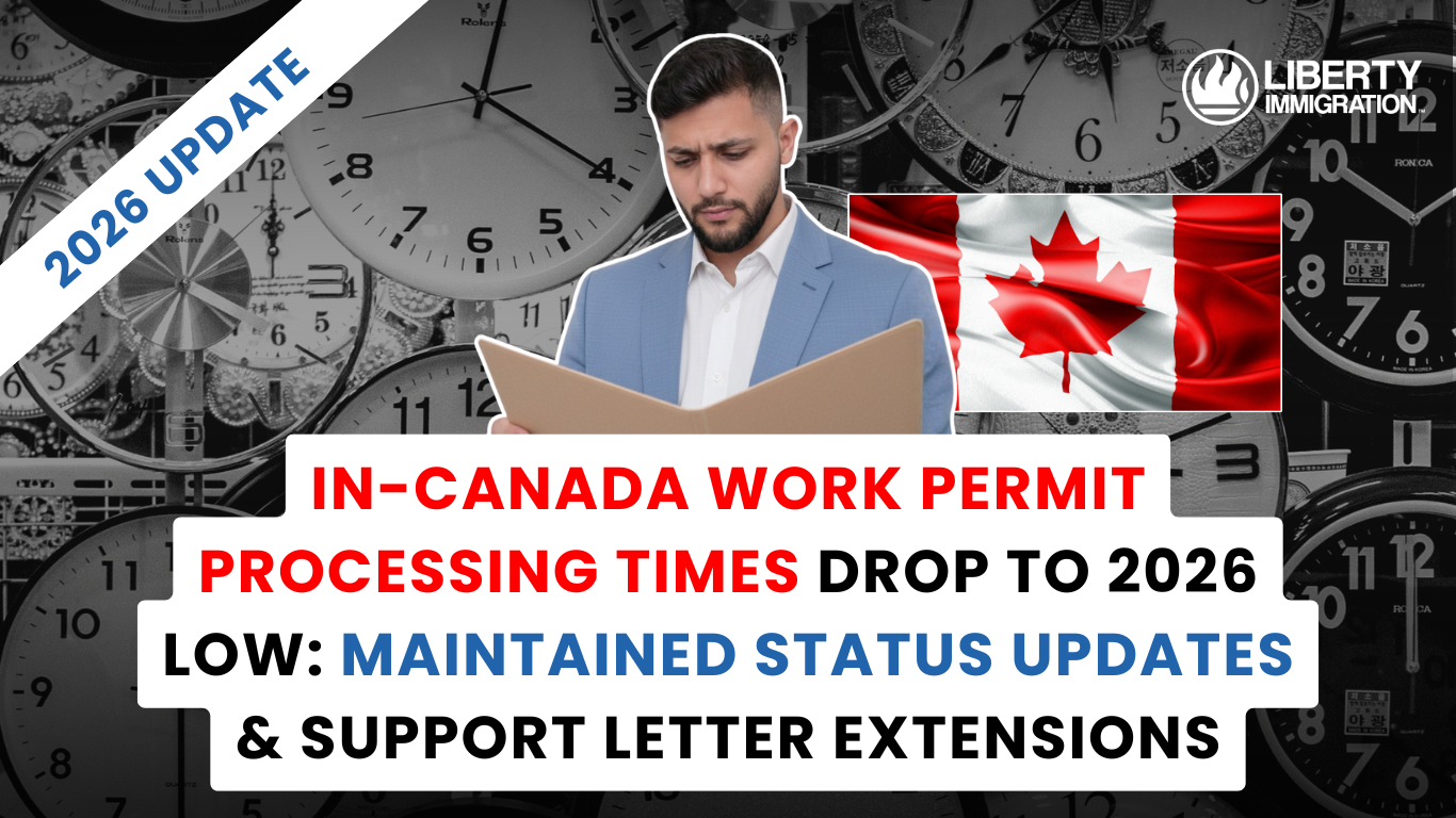 In-Canada Work Permit Processing Times Drop to 2026 Low Maintained Status Updates & Support Letter Extensions