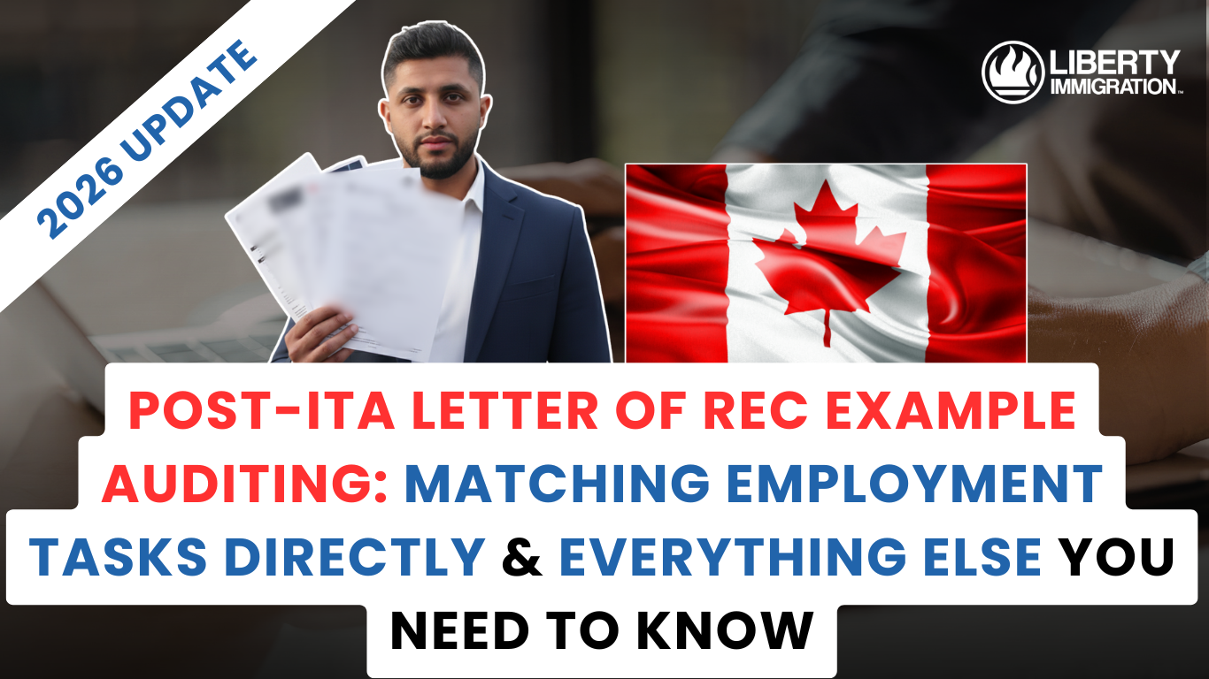Post-ITA Letter of Rec Example Auditing Matching Employment Tasks Directly & Everything Else You Need to Know