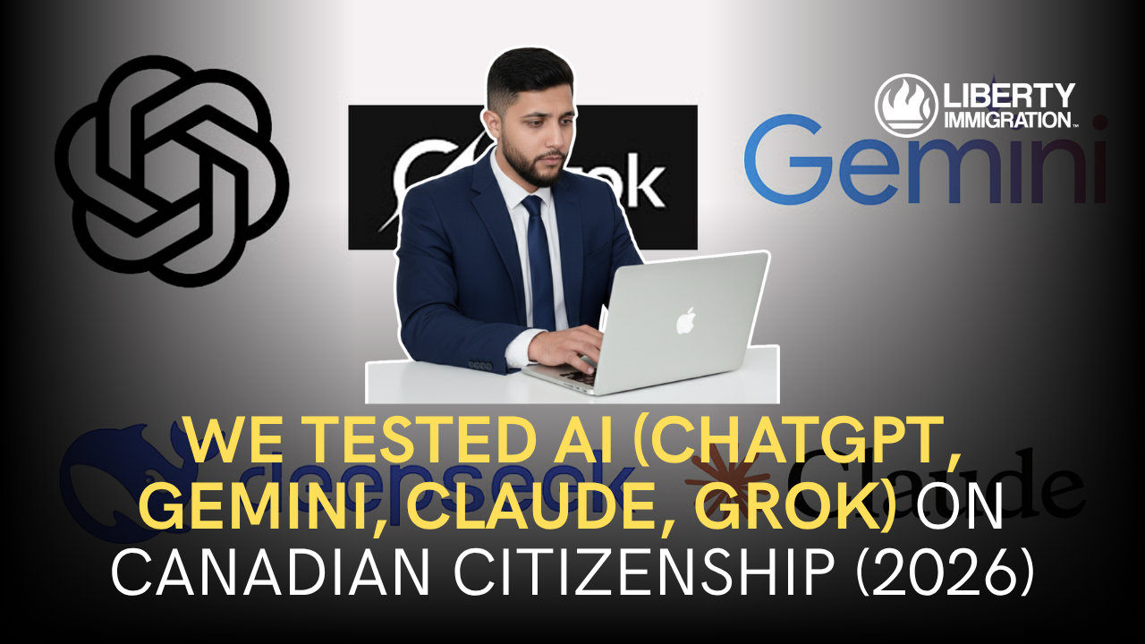 We Tested AI (ChatGPT, Gemini, Claude, Grok) on Canadian Citizenship (2026)