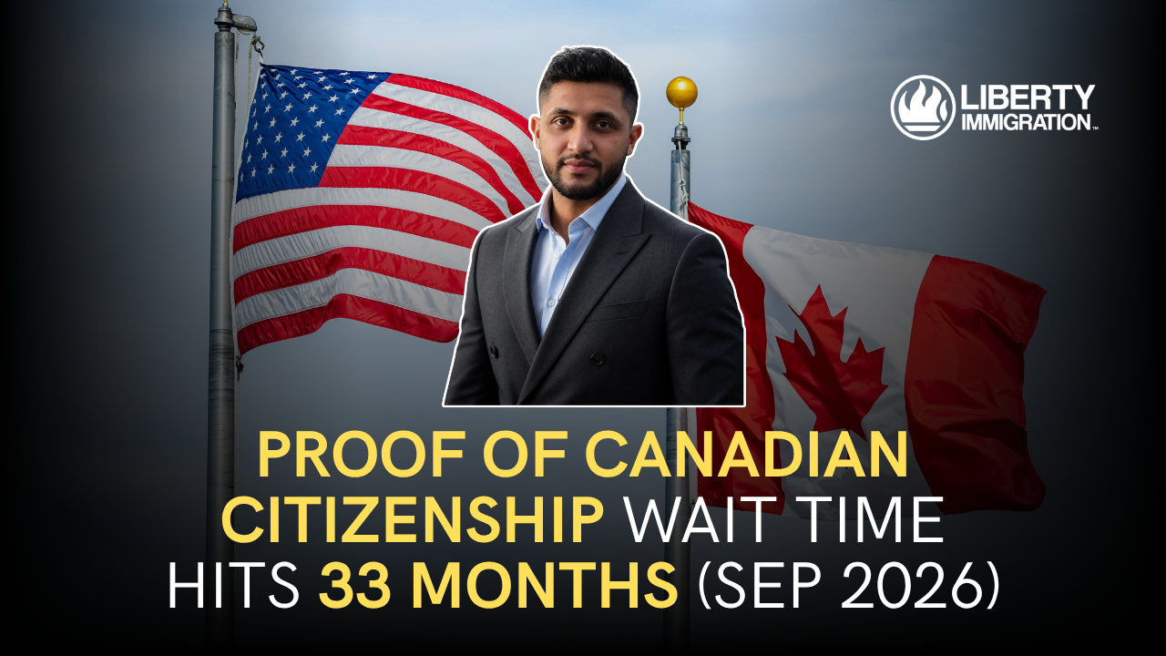 Proof of Canadian Citizenship Wait Time Hits 33 Months (Sep 2026)